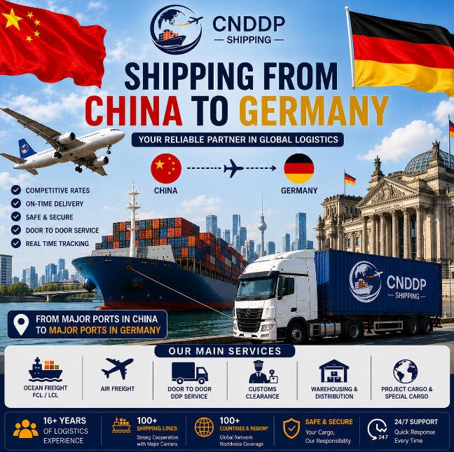Shipping from China to Germany