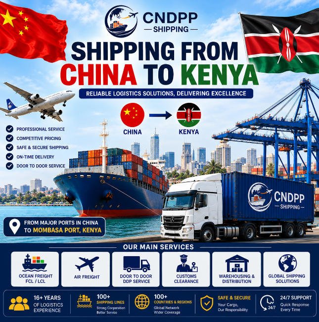 Shipping from China to Kenya