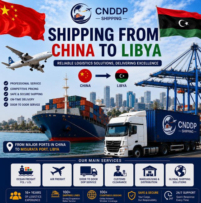 Shipping from China to Libya