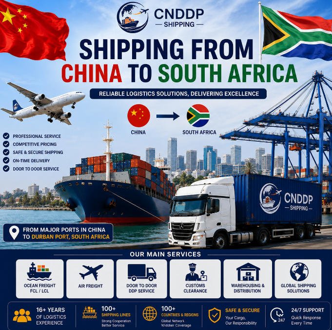 Shipping from China to South Africa