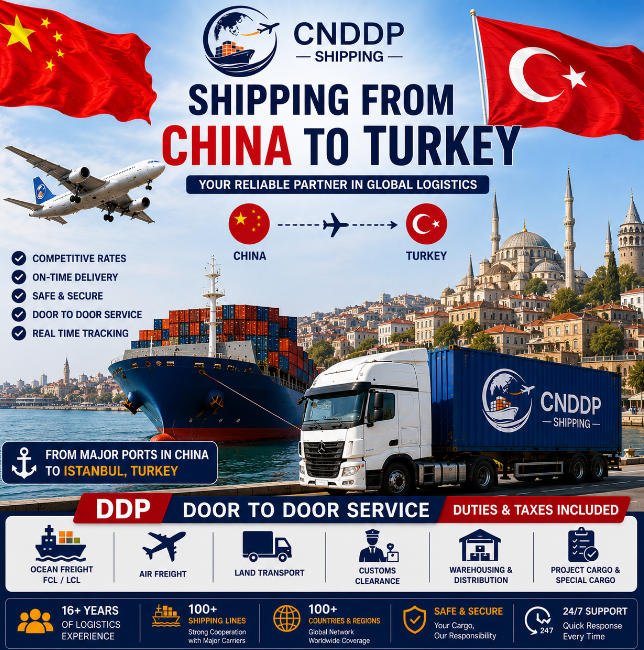 Shipping from China to Turkey