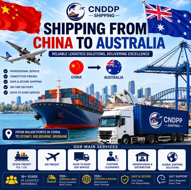 Shipping from China to Australia