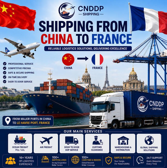 Shipping Costs from China to France