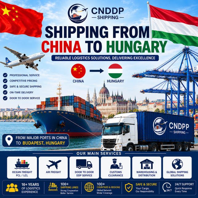 Shipping from China to Hungary