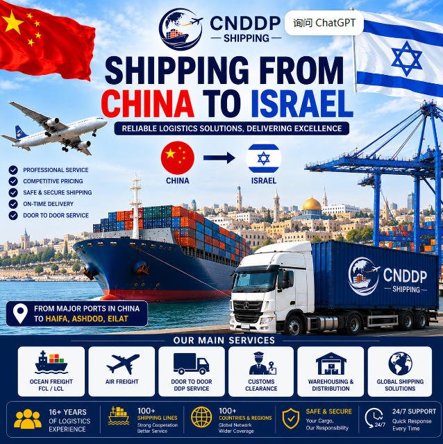Shipping from China to Israel