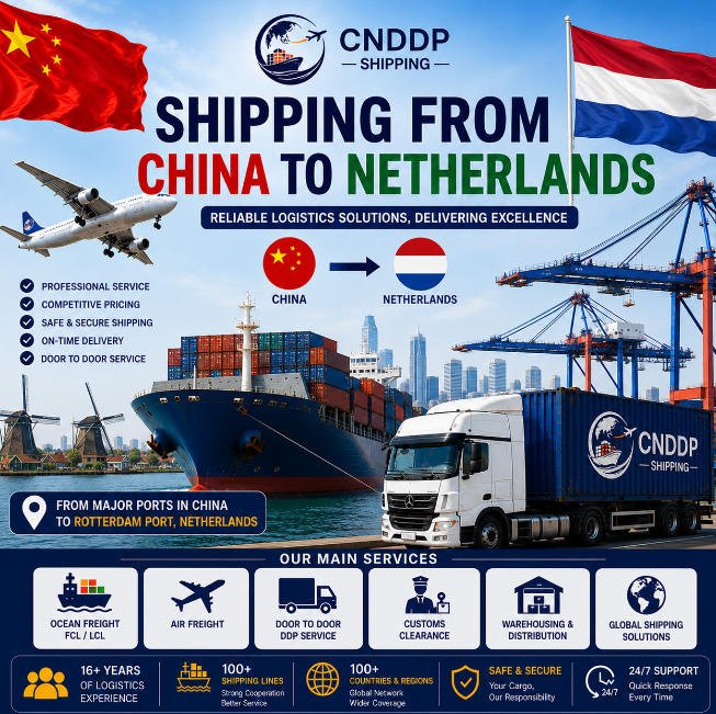 Shipping from China to Netherlands
