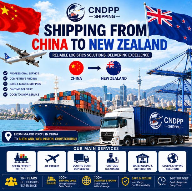 Shipping from China to New Zealand